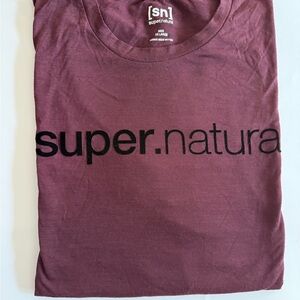 super.natural Merino Wool T-Shirt | Men’s XXL | Burgundy